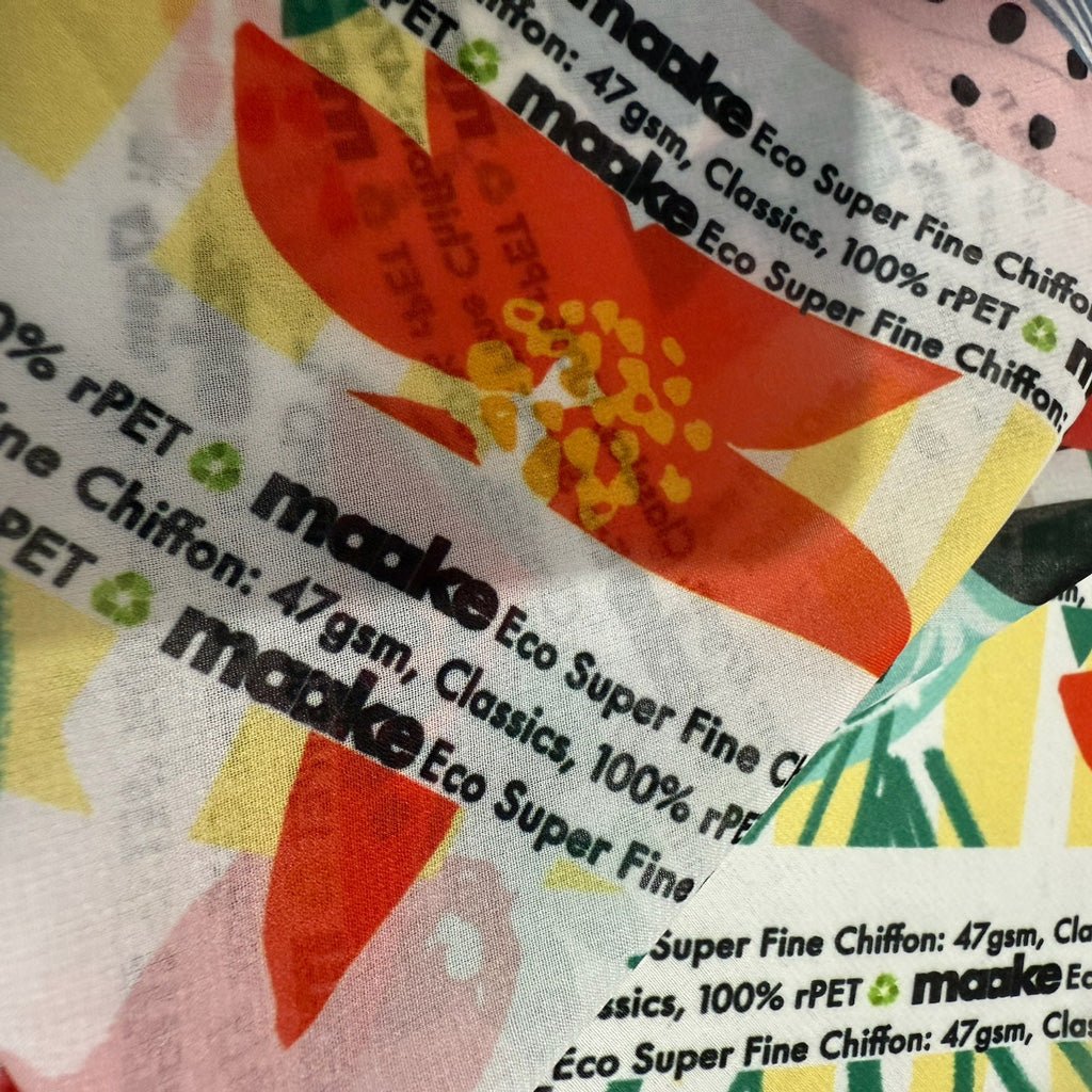 Eco Super Fine Chiffon - Fabric - Linear Meter - 1m increments - maake