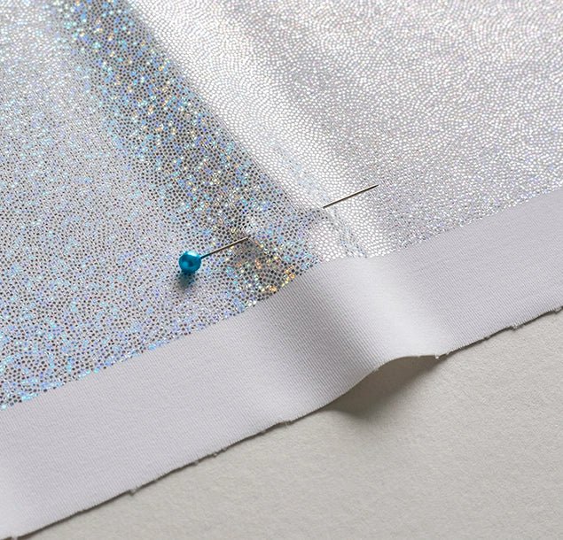Eco Glitter Dot Lycra - Fabric | Activewear | Chlorine Resist Finish | Sustainable On-demand Custom Printed Fabric UK - maake
