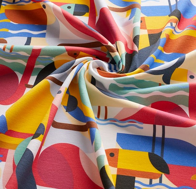 Organic Jersey Interlock - Fabric | Accessories | Cotton | kids | Sustainable On-demand Custom Printed Fabric UK - maake